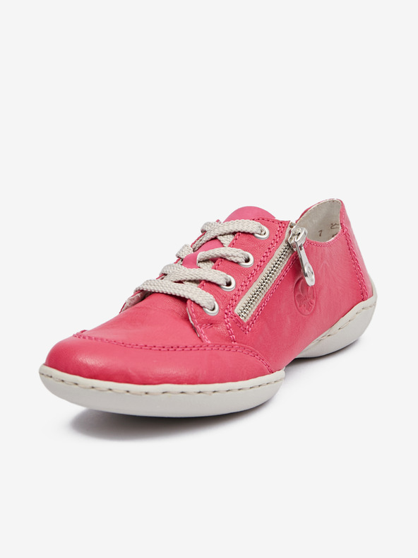 Rieker Dunkelrosa Damen Leder Turnschuhe Rieker