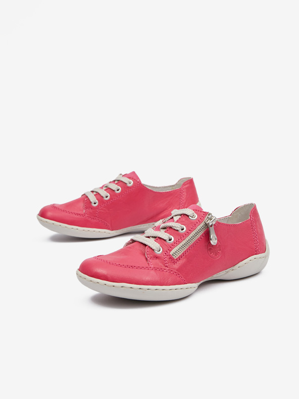 Rieker Dunkelrosa Damen Leder Turnschuhe Rieker