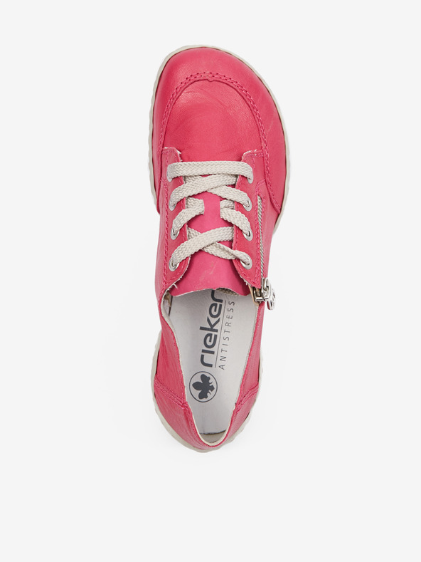 Rieker Dunkelrosa Damen Leder Turnschuhe Rieker