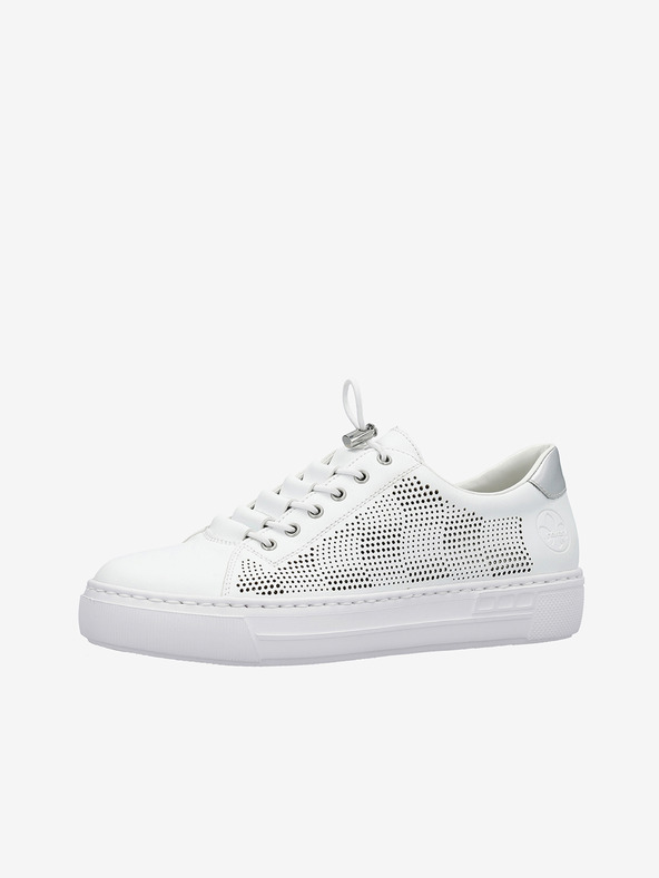 Rieker Weiße Damen Slipper Rieker