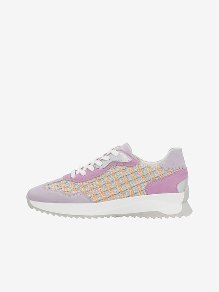 Rieker Rosa und lila Damen-Sneakers mit Wildleder-Details Rieker