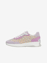 Rieker Rosa und lila Damen-Sneakers mit Wildleder-Details Rieker