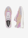 Rieker Rosa und lila Damen-Sneakers mit Wildleder-Details Rieker
