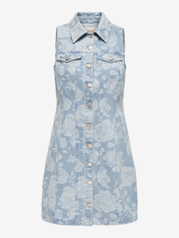 ONLY Hellblaues Damenkleid aus Denim ONLY Zindy