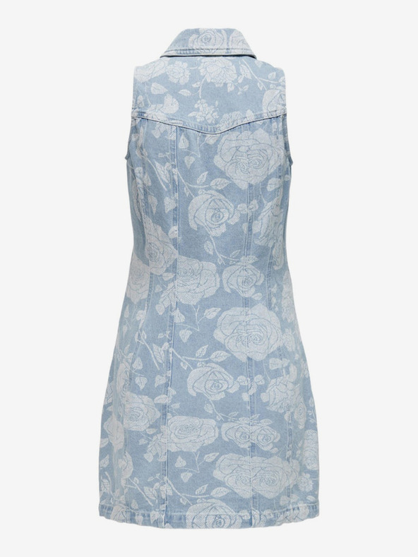 ONLY Hellblaues Damenkleid aus Denim ONLY Zindy