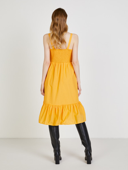 Trendyol Orangefarbenes trägerloses Kleid Trendyol
