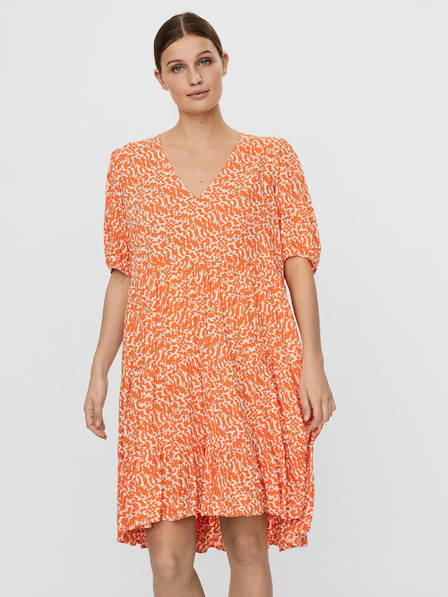 Vero Moda Orange gemustertes lockeres Kleid VERO MODA Hanna