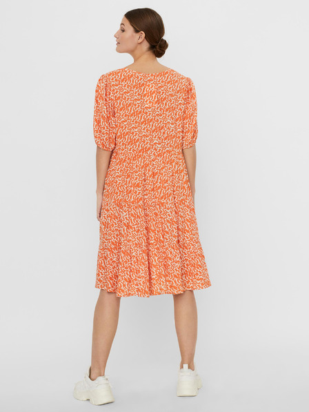 Vero Moda Orange gemustertes lockeres Kleid VERO MODA Hanna