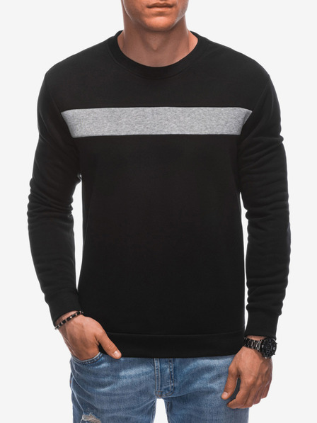 Edoti Herren-Kapuzensweatshirt 1598B - schwarz