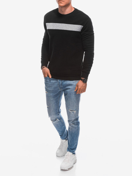 Edoti Herren-Kapuzensweatshirt 1598B - schwarz