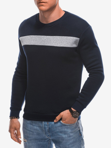 Edoti Herren-Sweatshirt mit Kapuze 1598B - Dunkelblau