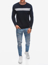 Edoti Herren-Sweatshirt mit Kapuze 1598B - Dunkelblau