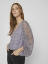 Vila Hellviolett gemusterte Damenbluse VILA Falia