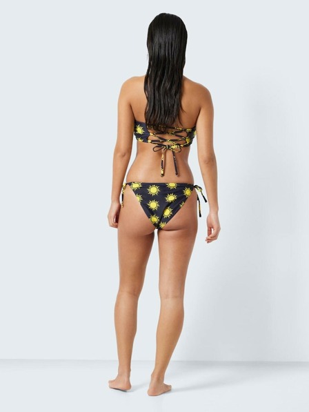 Noisy May Schwarzer gemusterter Damen-Bikiniunterteil Noisy May Tan