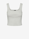 Pieces Weißes Damen-Basic-Tank-Top Pieces Nukisa