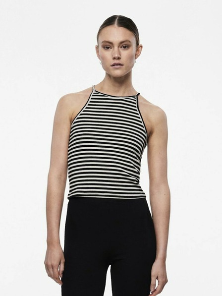 Pieces Schwarz-weiß gestreiftes Damen-Tank-Top Pieces Costina