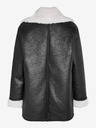 Noisy May Schwarze Damen-Kunstfell-Winterjacke Noisy May Hailey