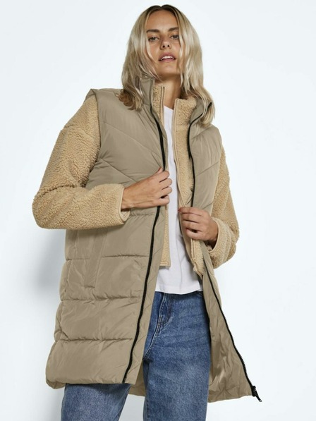 Noisy May Beige Damen Steppweste Noisy May Dalcon
