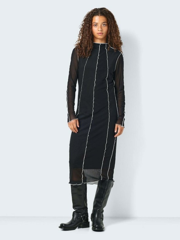 Noisy May Schwarzes Damen-Midikleid Noisy May Carrie