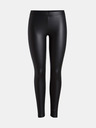 Pieces Schwarze Kunstleder-Leggings Pieces Shiny
