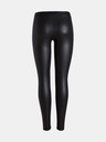 Pieces Schwarze Kunstleder-Leggings Pieces Shiny