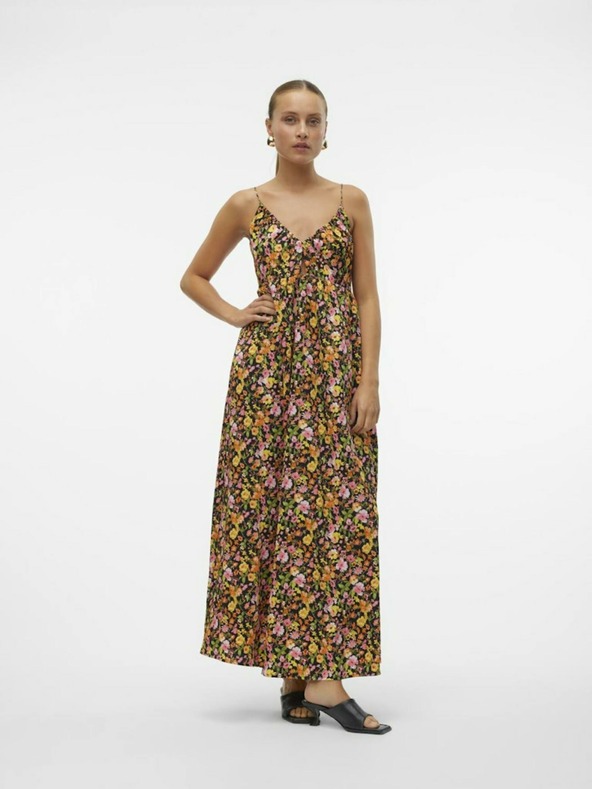 Vero Moda Vero Moda Page Gelb und Orange geblümtes Maxikleid für Damen