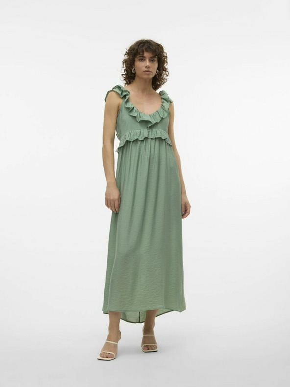 Vero Moda Dunkelgrünes Maxikleid für Damen Vero Moda Josie