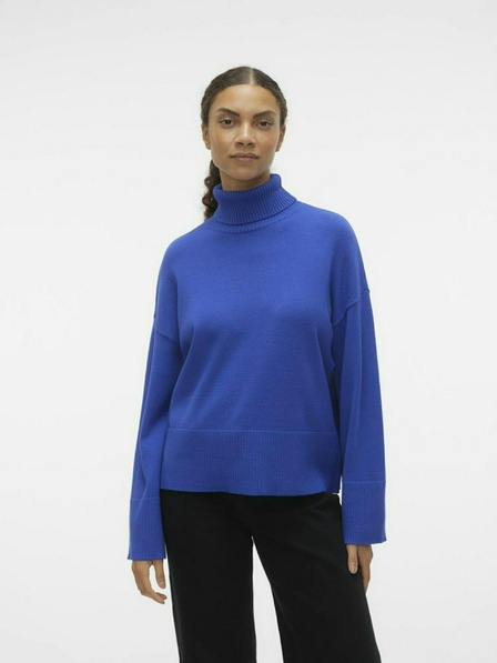 AWARE by VERO MODA Blauer Damen-Rollkragenpullover AWARE by VERO MODA Gisela