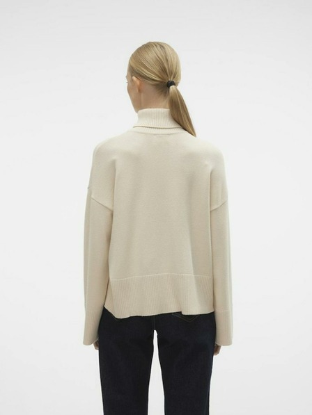 AWARE by VERO MODA Cremefarbener Damen-Rollkragenpullover AWARE von VERO MODA Gisela