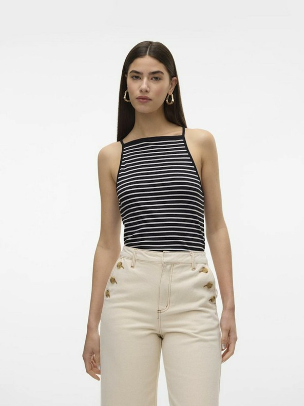 AWARE by VERO MODA Schwarzes gestreiftes Damen-Tank-Top AWARE by VERO MODA Wett