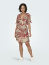 ONLY Ziegelfarbenes gemustertes Damenkleid ONLY Palina