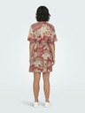 ONLY Ziegelfarbenes gemustertes Damenkleid ONLY Palina