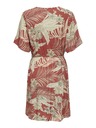ONLY Ziegelfarbenes gemustertes Damenkleid ONLY Palina