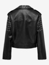 ONLY Schwarze kurvige Damen-Lederjacke ONLY Destiny