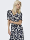 ONLY Blaues und weißes gemustertes Damen-Maxikleid ONLY Chianti