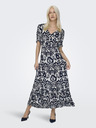 ONLY Blaues und weißes gemustertes Damen-Maxikleid ONLY Chianti