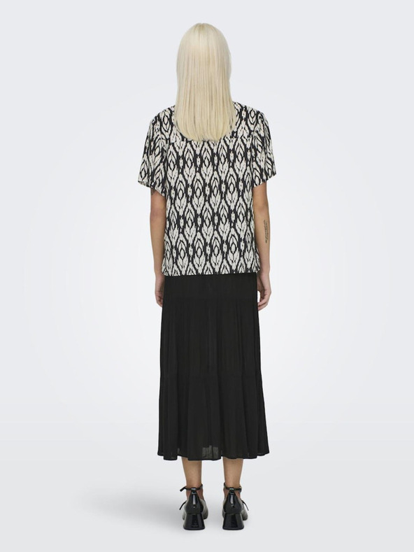 ONLY Schwarze gemusterte Damenbluse ONLY Susan