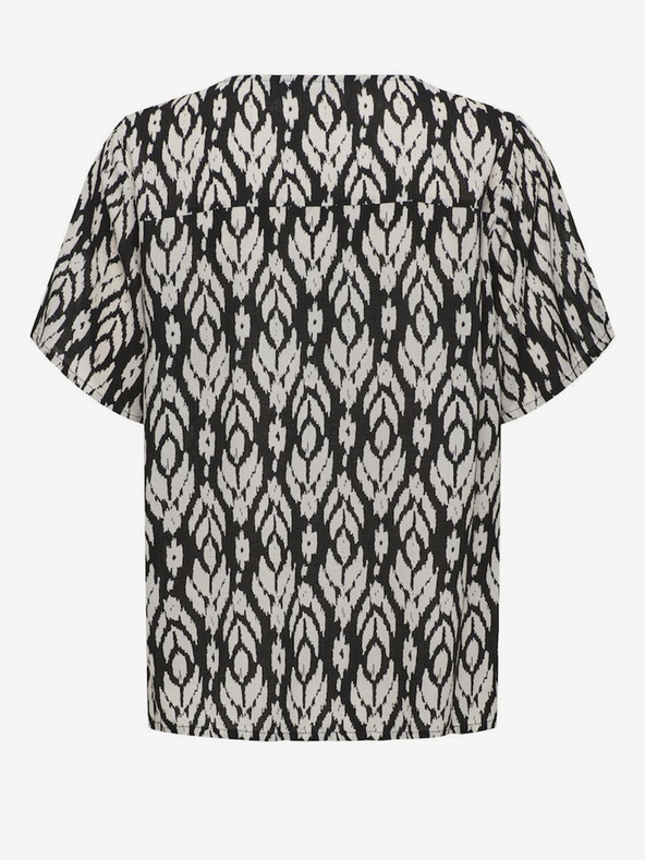 ONLY Schwarze gemusterte Damenbluse ONLY Susan