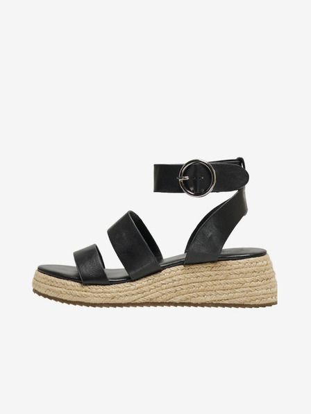ONLY Schwarze Plateausandalen für Damen ONLY Minerva-1