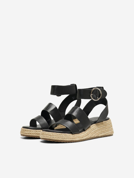 ONLY Schwarze Plateausandalen für Damen ONLY Minerva-1