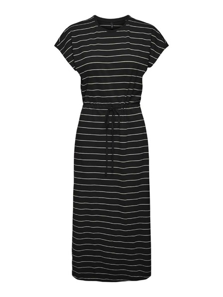 ONLY Schwarzer gestreifter Damen-Midi ONLY May