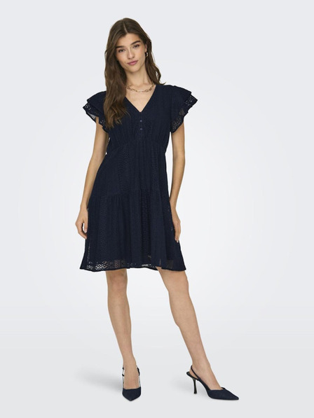 ONLY Dunkelblaues Damen-Spitzenkleid ONLY Helena