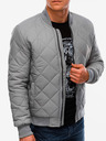 Edoti Herren Übergangs-Bomberjacke C - grau