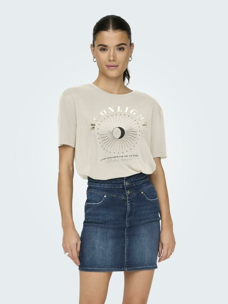 ONLY Beige Damen-T-Shirt NUR frei