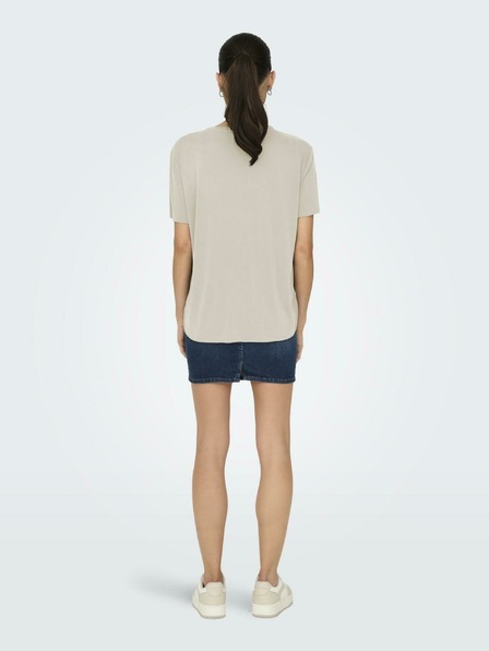 ONLY Beige Damen-T-Shirt NUR frei