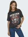 ONLY Schwarzes Damen-T-Shirt ONLY Lulu