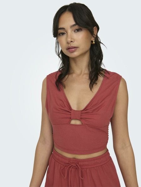 ONLY Ziegelfarbenes Damen-Crop-Top ONLY Jany