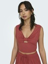 ONLY Ziegelfarbenes Damen-Crop-Top ONLY Jany