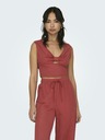 ONLY Ziegelfarbenes Damen-Crop-Top ONLY Jany