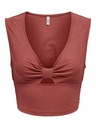 ONLY Ziegelfarbenes Damen-Crop-Top ONLY Jany